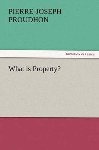 Cover image for What Is Property?