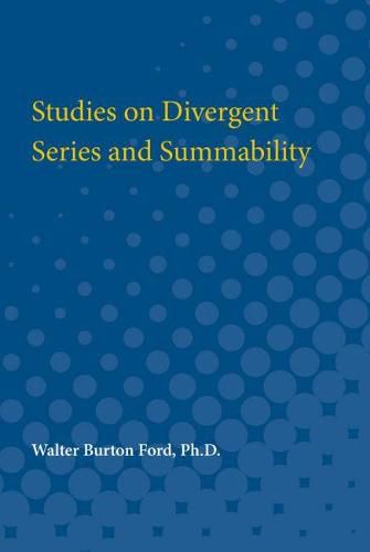 Cover image for Studies on Divergent Series and Summability