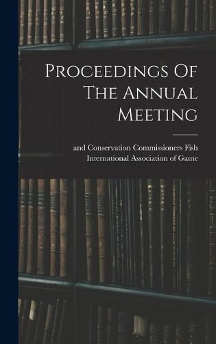 Cover image for Proceedings Of The Annual Meeting