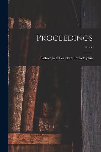 Cover image for Proceedings; 12 n.s.