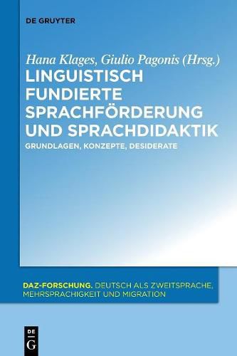 Cover image for Linguistisch fundierte Sprachfoerderung und Sprachdidaktik