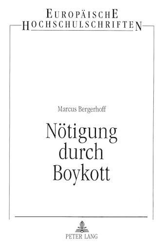 Cover image for Noetigung Durch Boykott