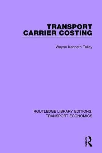 Cover image for Transport Carrier Costing