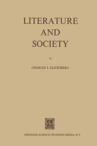Cover image for Literature and Society