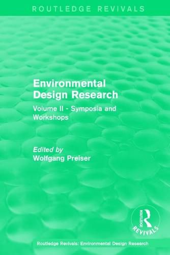 Cover image for Environmental Design Research: Symposia and Workshops