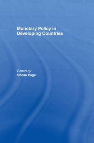 Cover image for Monetary Policy in Developing Countries