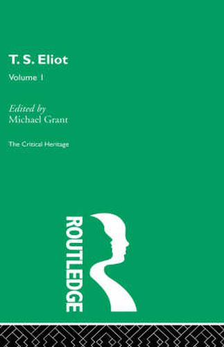 Cover image for T.S. Eliot Volume I