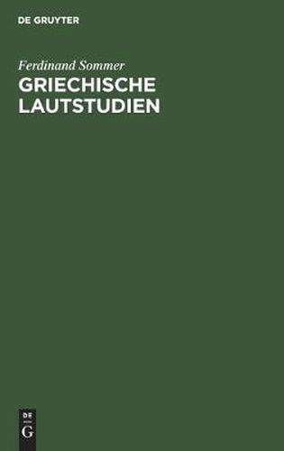 Cover image for Griechische Lautstudien