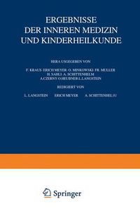 Cover image for Ergebnisse der inneren Medizin und Kinderheilkunde: Siebenundzwanzigster Band