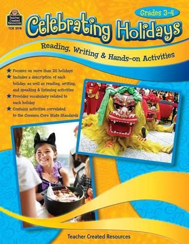 Cover image for Celebrating Holidays: Reading, Writing & Hands-On Activities