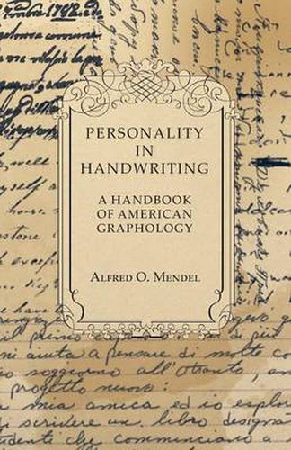 Cover image for Personality in Handwriting - A Handbook of American Graphology