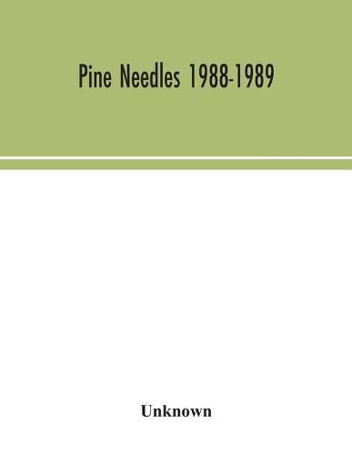 Cover image for Pine needles 1988-1989