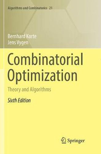 Cover image for Combinatorial Optimization: Theory and Algorithms