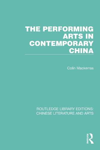 Cover image for The Performing Arts in Contemporary China