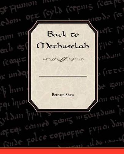 Cover image for Back to Methuselah