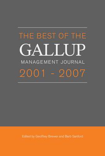 Cover image for Best of the Gallup Management Journal 2001-2007