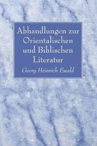 Cover image for Abhandlungen zur Orientalischen und Biblischen Literatur