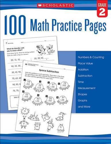 Cover image for 100 Math Practice Pages: Grade 2