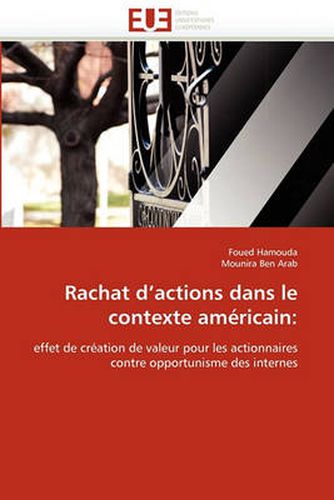 Cover image for Rachat D'Actions Dans Le Contexte Americain