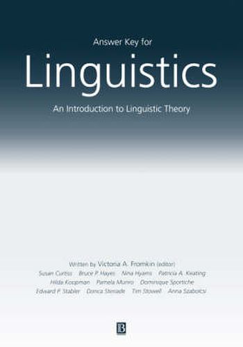 Linguistics: An Introduction to Linguistic Theory