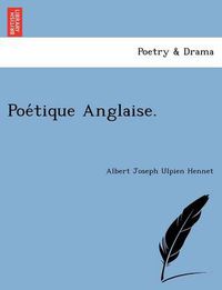 Cover image for Poe Tique Anglaise.