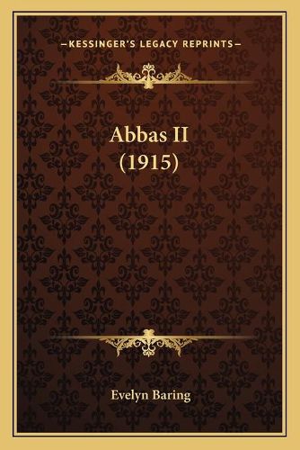 Cover image for Abbas II (1915)