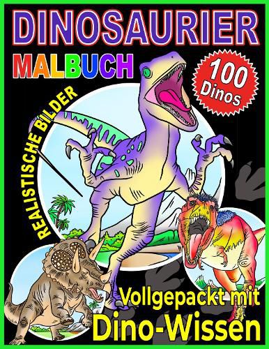 Cover image for DINOSAURIER MALBUCH: Eine Sammlung Prahistorischer Ausmalbilder Fur Kinder