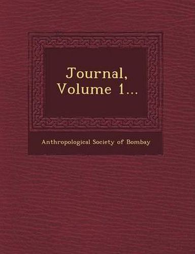 Cover image for Journal, Volume 1...