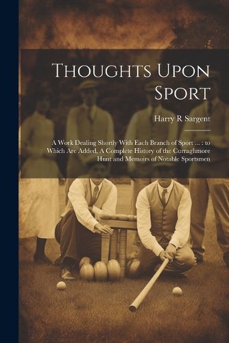 Cover image for Thoughts Upon Sport