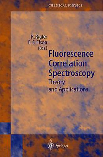 Cover image for Fluorescence Correlation Spectroscopy: Theory and Applications