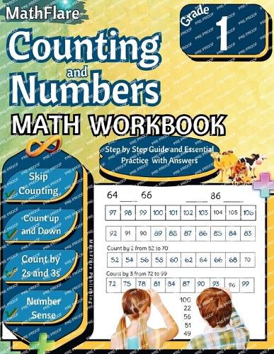 Cover image for Counting and Numbers Math Workbook 1st Grade