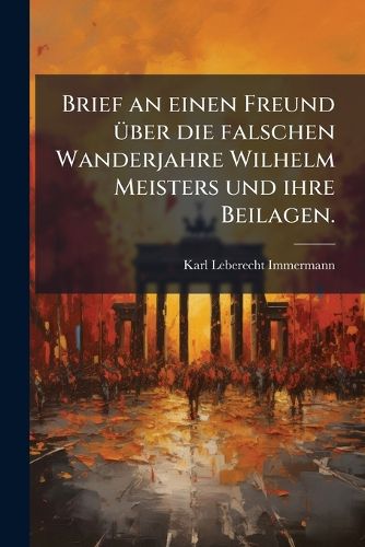 Brief an einen Freund A1/4ber die falschen Wanderjahre Wilhelm Meisters ...