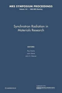 Cover image for Synchrotron Radiation in Materials Research: Volume 143