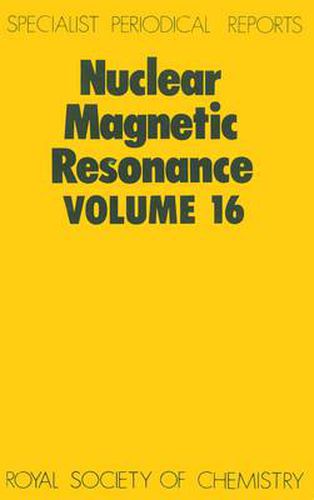 Cover image for Nuclear Magnetic Resonance: Volume 16