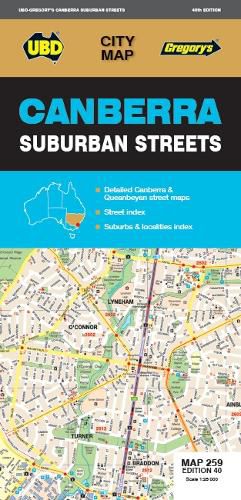 Cover image for Canberra Suburban Streets Map 259 40th Ed