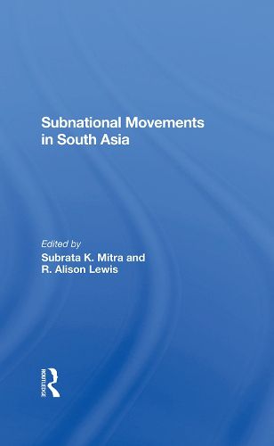 Cover image for Subnational Movements in South Asia