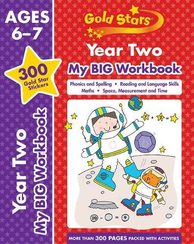 Cover image for Gold Stars Year Two My BIG Workbook (Includes 300 gold star stickers, Ages 6 - 7)