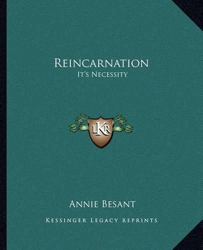 Cover image for Reincarnation: It's Necessity