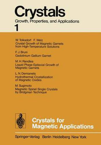 Cover image for Crystals for Magnetic Applications