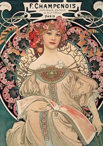 Cover image for Carnet Blanc, Affiche Mucha, Imprimerie Champenois