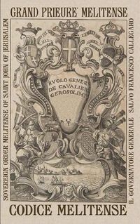 Cover image for Il Codice Melitense: Leggi Fondamentali Dell'ordine Ortodosso Dei Cavalieri Di Malta