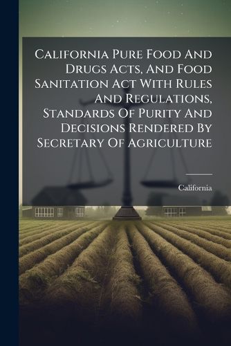 Cover image for California Pure Food and Drugs Acts, and Food Sanitation ACT with Rules and Regulations, Standards of Purity and Decisions Rendered by Secretary of Agriculture ..
