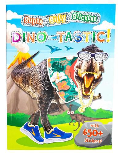 Cover image for Super Silly Stickers: Dino-tastic!