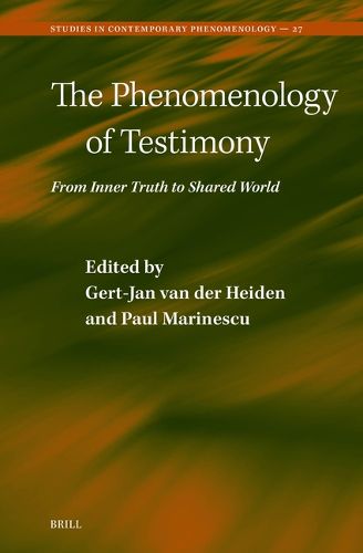 Cover image for The Phenomenology of Testimony