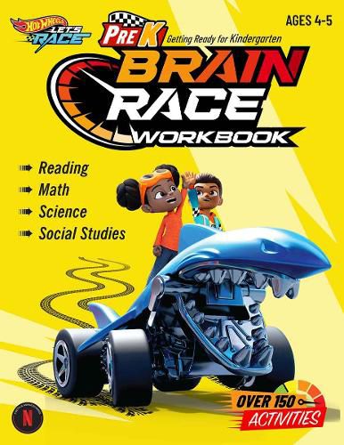 Cover image for Hot Wheels Brain Race PreK Workbook