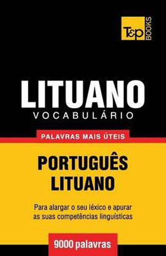 Cover image for Vocabulario Portugues-Lituano - 9000 palavras mais uteis