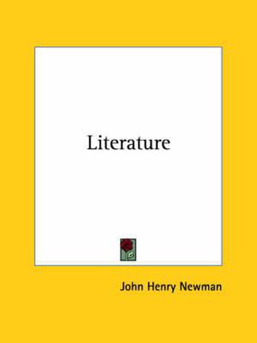 Cover image for Literature