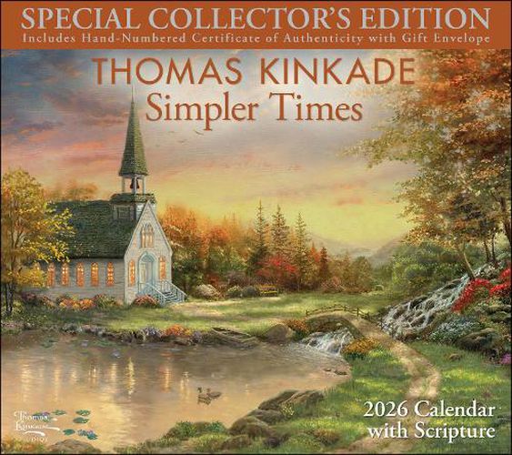 Cover image for Thomas Kinkade Collector's Scripture Edition 2026 Deluxe Wall Calendar + Print