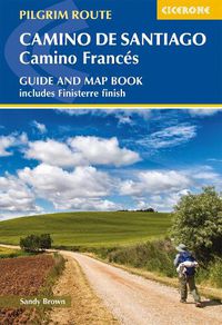 Cover image for Camino de Santiago: Camino Frances: Guide and map book - includes Finisterre finish