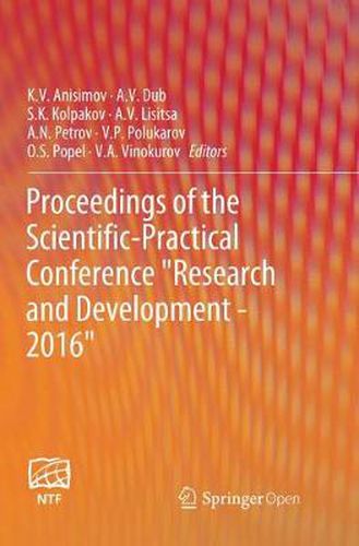 Cover image for Proceedings of the Scientific-Practical Conference  Research and Development - 2016